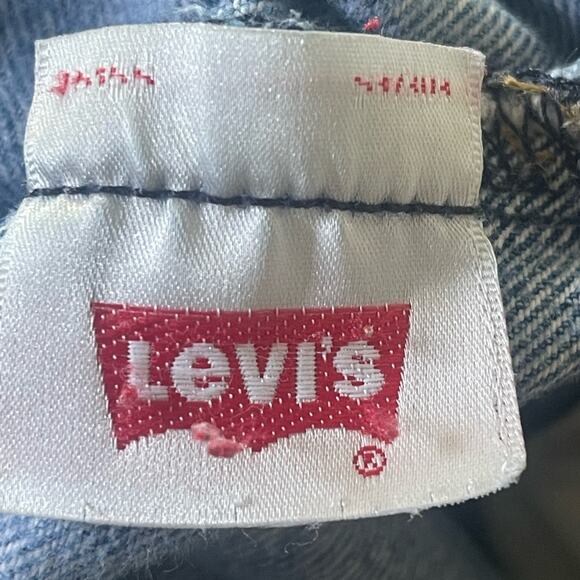 VTG Y2K Levi's 501 Jeans Size 30 W Distressed MED Wash Thrashed Destroyed Denim - Picture 5 of 15